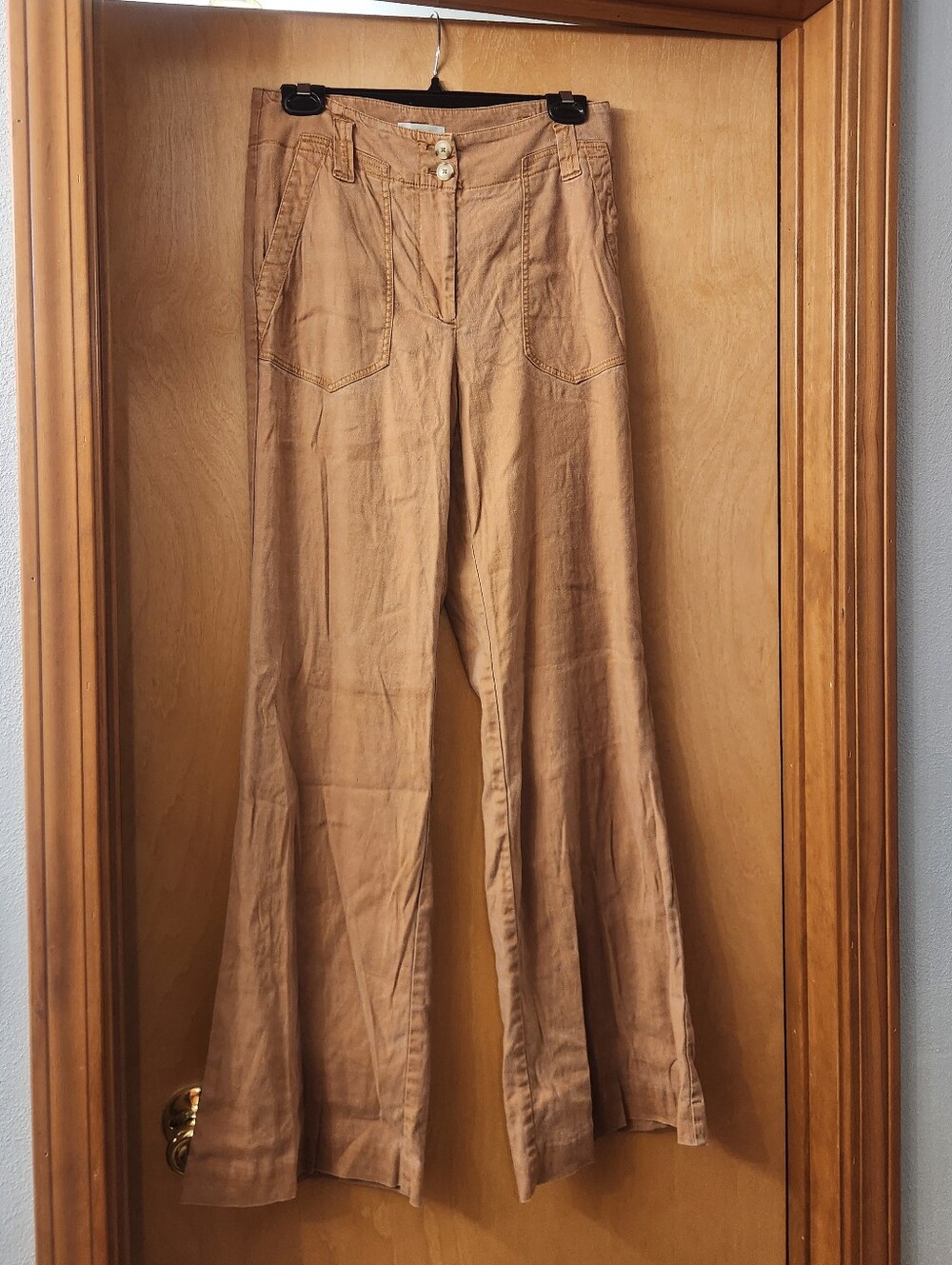 Maeve Wide-Leg High-Rise Women’s Jeans in Tan Size 6 Tall